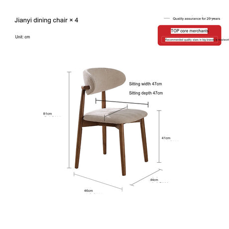 QUANMU Isadora Modern Solid Wood Dining Table from QUANMU