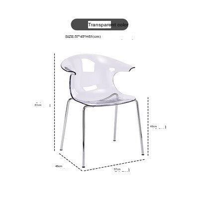 NIYE Petronella Elegant Creamy Acrylic Dining Chair from NIYE