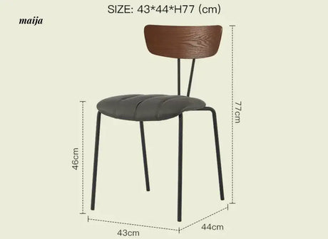 LAZYSPACE Benjamin Industrial Wind Dining Chair from LAZYSPACE