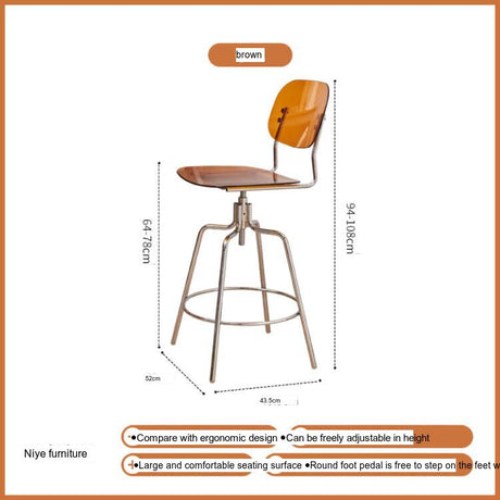NIYE Isolde Modern Ergonomic Barstool Creative Highchair from NIYE