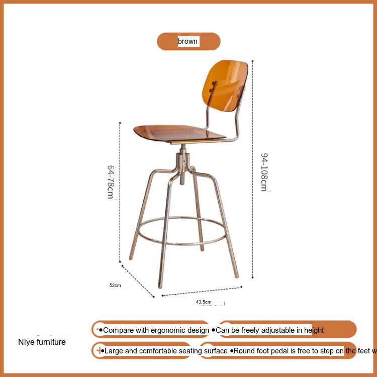NIYE Isolde Modern Ergonomic Barstool Creative Highchair from NIYE