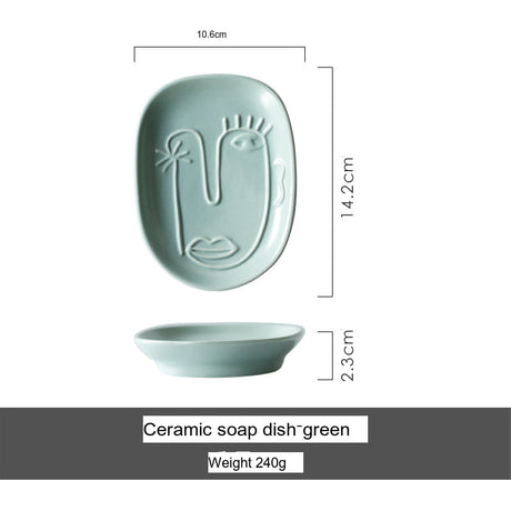 TIANRUN Nicosia Elegant Ceramic Soap Holder System from TIANRUN