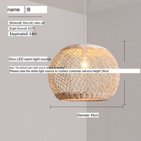 BOJI Santorini Elegant Modern Woven Ceiling Lamp from BOJI