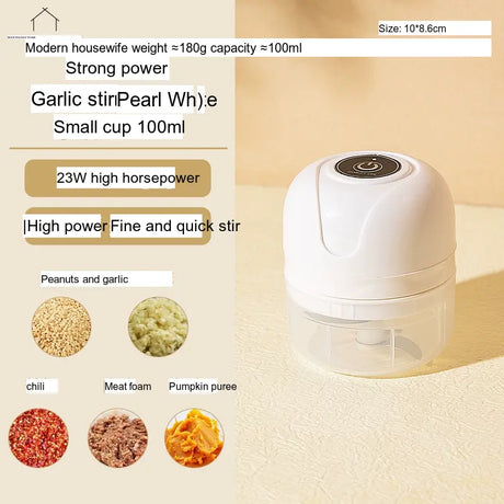 MH Elowen Ergonomic Electric Garlic Crusher from MH