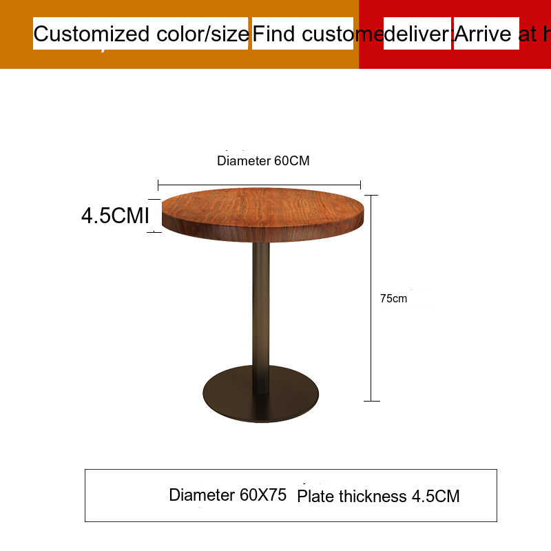 WEIMEI Santiago Sturdy Round Dining Table Set for Café from WEIMEI