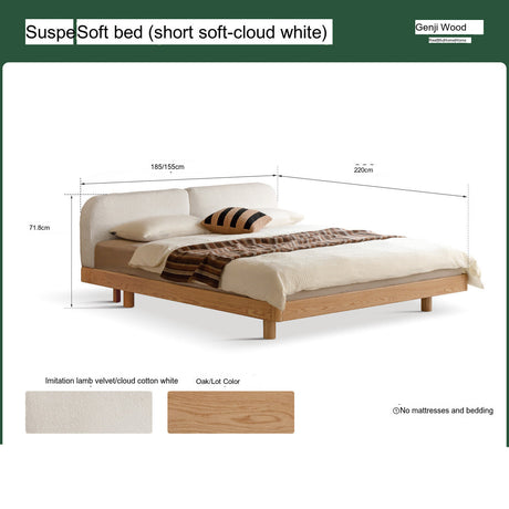 GENJI Akihiro Elegant Solid Wood Bed from GENJI