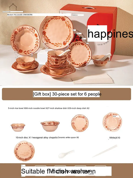 MH Valentina Elegant Modern Ceramic Dish Set from MH