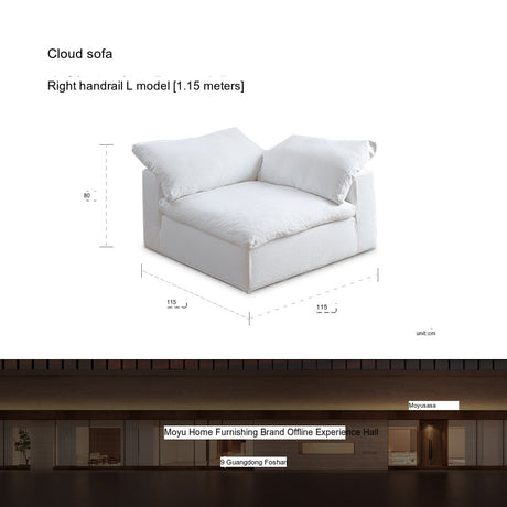 MOYU Isolde Plush Down Comfort Module Sofa from MOYU