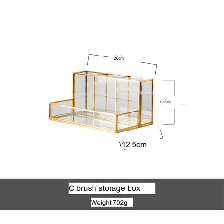 TIANRUN Elowen Chic Metallic Brush Lipstick Storage Box from TIANRUN