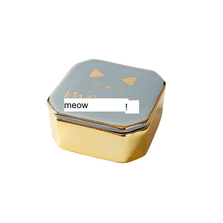 TIANRUN Celestine Elegant Ceramic Jewelry Storage Box from TIANRUN