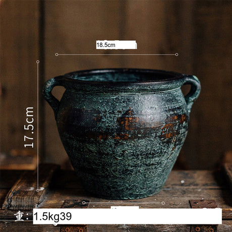 JUHAN Isolde Rustic Floral Arrangement Pottery Vase from JUHAN