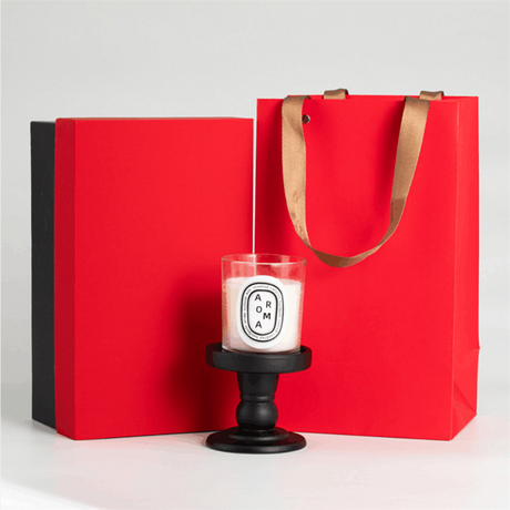 TIANRUN Aveline Vintage Black Matte Ceramic Candle Decoration from TIANRUN