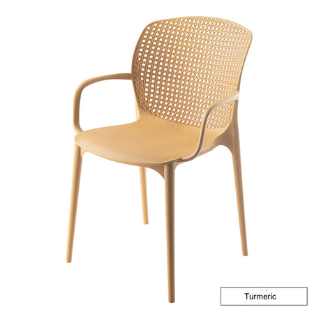 NIYE Elowen Stylish Hollow Plastic Dining Chair from NIYE