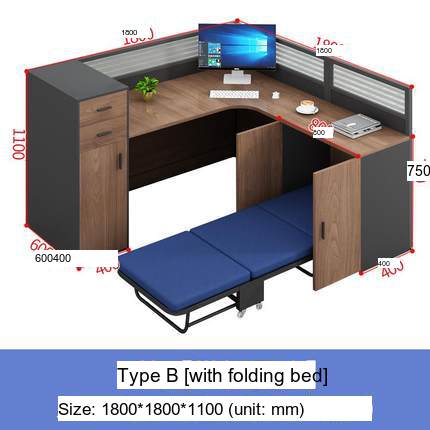 MUTINI Jasper Minimalist Workspace Desk with Integrated Nap Solution from MUTINI
