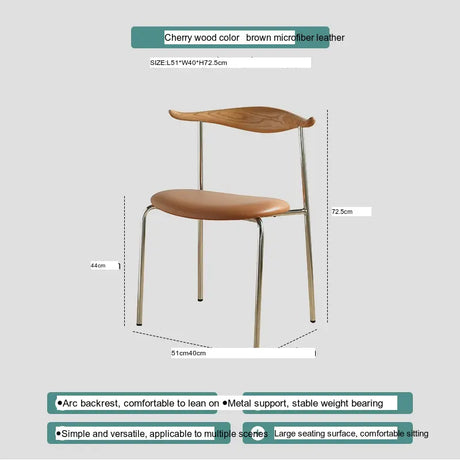 ABOUT WHITE Sapphira Elegant Retro Solid Wood Dining Chair from ABOUT WHITE
