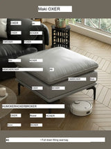 MOXER Kintsugi Elegant Luxury Leather Footstool from MOXER