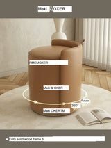 MOXER Nishikawa Elegant Luxury Swivel Makeup Chair from MOXER