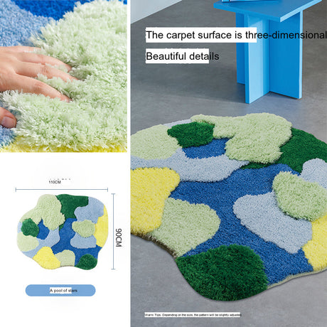 KENZAKI Sakura Snow Washable Rug from KENZAKI