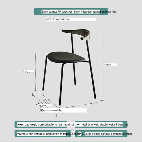 ABOUT WHITE Sapphira Elegant Retro Solid Wood Dining Chair from ABOUT WHITE