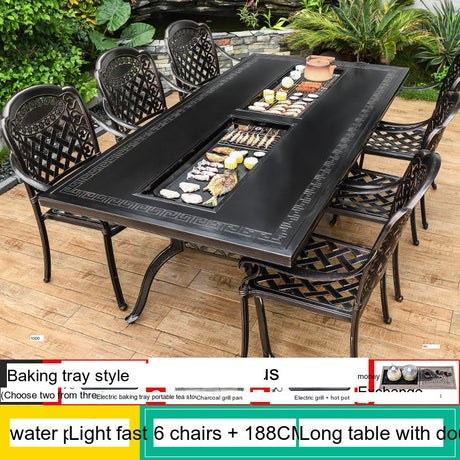 MOJIA Vesper Family-Size Electric BBQ & Hot Pot Table for Shared Dining from MOJIA