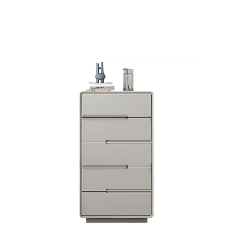 LINYUE Gideon Italian Black Minimalist Multi-Drawer Cabinet from LINYUE
