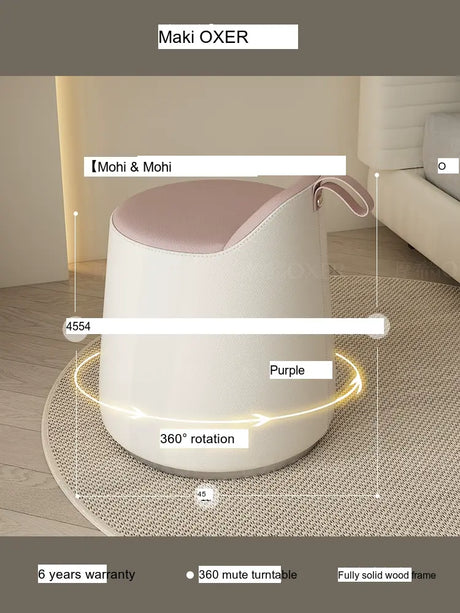 MOXER Ikebana Elegant Cream Makeup Stool from MOXER