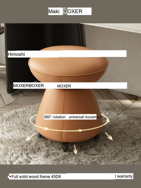 MOXER Zephyra Luxurious Swivel Makeup Stool from MOXER