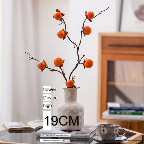 JUHAN Thalassa Lush Decorative Simulation Persimmon Branches from JUHAN