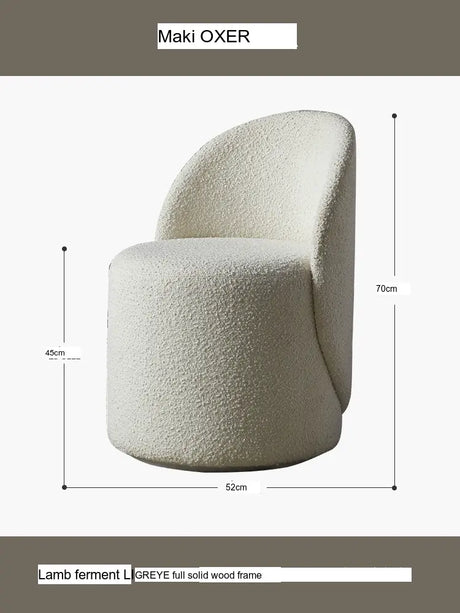 MOXER Araceli Elegant Leather Makeup Stool from MOXER