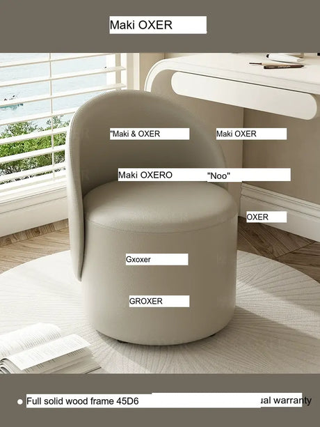 MOXER Aria Luxury Movable Makeup Stool from MOXER