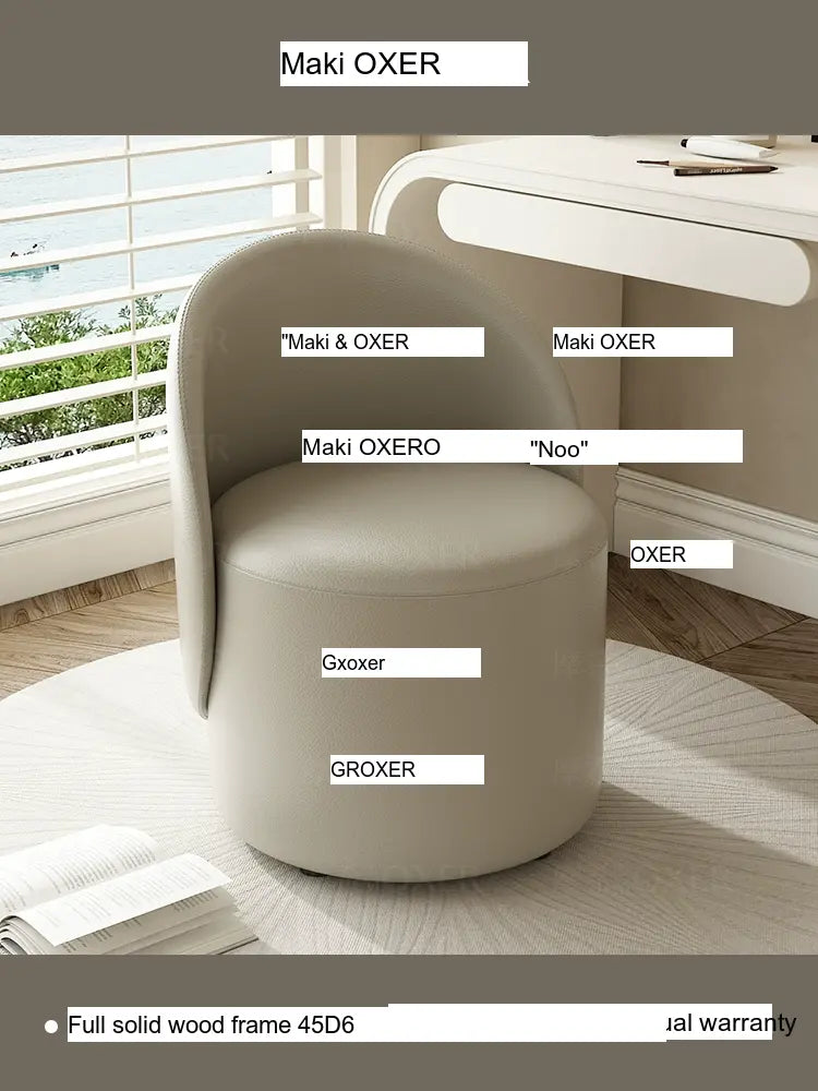 MOXER Aria Luxury Movable Makeup Stool from MOXER