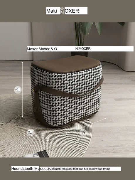 MOXER Isolde Elegant Solid Wood Footstool from MOXER