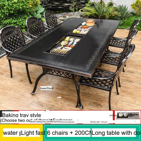 MOJIA Vesper Family-Size Electric BBQ & Hot Pot Table for Shared Dining from MOJIA