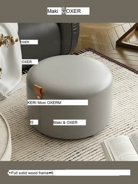 MOXER Isolde Luxe Solid Wood Stylish Changing Stool from MOXER