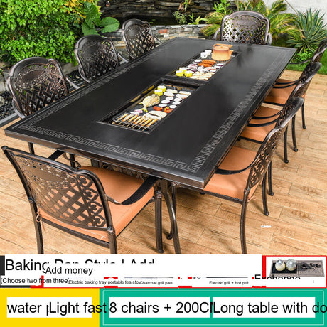 MOJIA Vesper Family-Size Electric BBQ & Hot Pot Table for Shared Dining from MOJIA