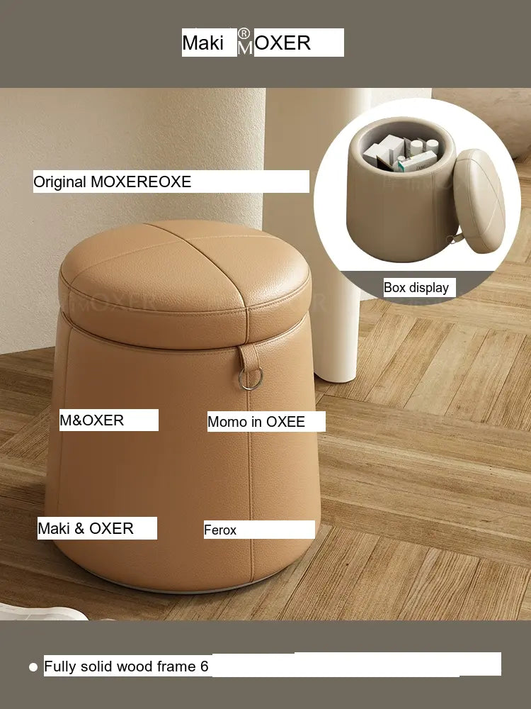 MOXER Lucinda Elegant Light Luxury Makeup Stool from MOXER