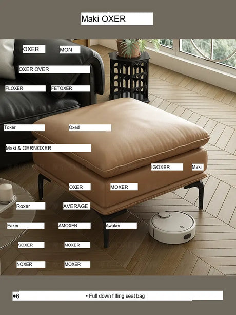 MOXER Alhambra Elegant Light Luxury Footstool from MOXER