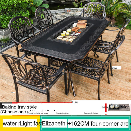 MOJIA Vesper Family-Size Electric BBQ & Hot Pot Table for Shared Dining from MOJIA