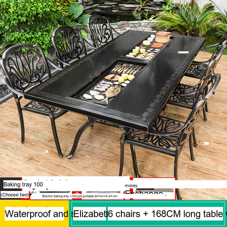 MOJIA Vesper Family-Size Electric BBQ & Hot Pot Table for Shared Dining from MOJIA