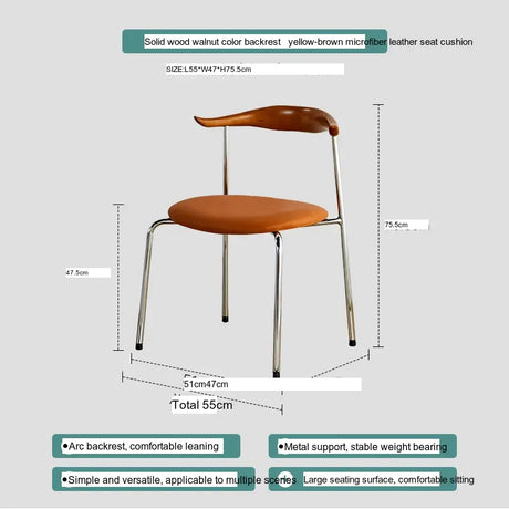 ABOUT WHITE Sapphira Elegant Retro Solid Wood Dining Chair from ABOUT WHITE