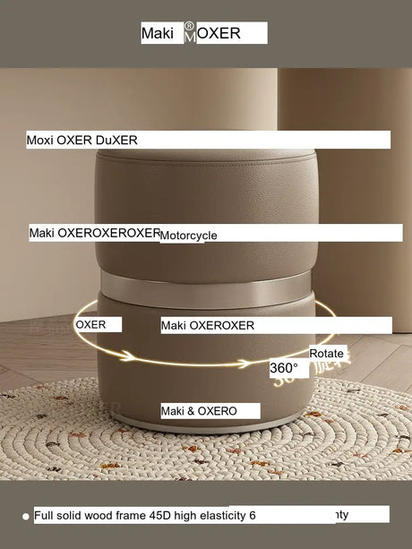 MOXER Kairo Elegant Rotating Makeup Stool from MOXER