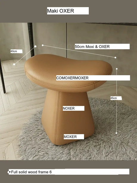 MOXER Isola Chic Leather Dressing Stool from MOXER