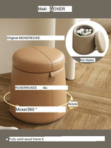 MOXER Lucinda Elegant Light Luxury Makeup Stool from MOXER
