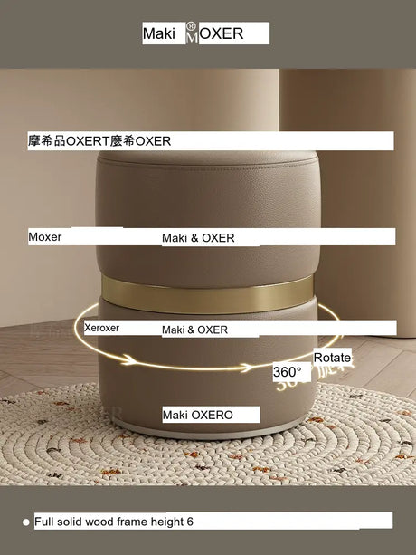 MOXER Kairo Elegant Rotating Makeup Stool from MOXER