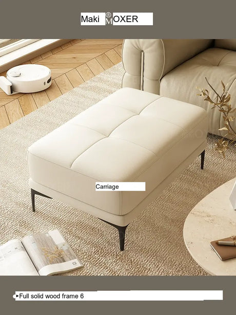 MOXER Juniper Solid Wood Footrest Compact Living Room Stool from MOXER
