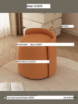 MOXER Lyleena Elegant Leather Dressing Chair from MOXER