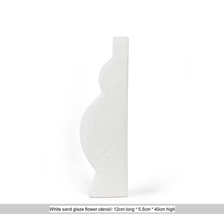 VAVINCI Aeliana Artistic Geometric Ceramic Flower Bottle from VAVINCI