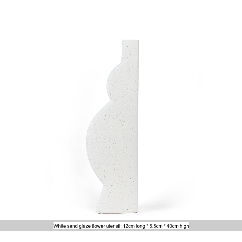 VAVINCI Aeliana Artistic Geometric Ceramic Flower Bottle from VAVINCI