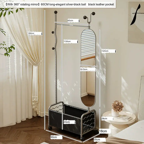 ABOUT WHITE Celestia Elegant Flexible Dressing Mirror Stand. from ABOUT WHITE