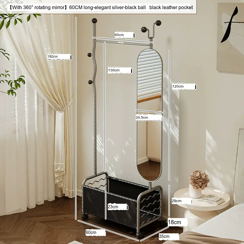 ABOUT WHITE Celestia Elegant Flexible Dressing Mirror Stand. from ABOUT WHITE